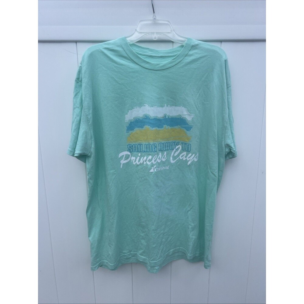 Mens XL Carnival Cruise Princess Cays Graphic Tee Cruise